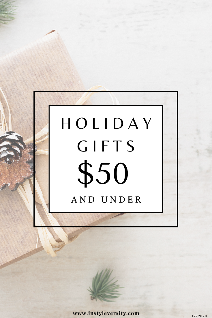 holiday gifts $50 and under pinterest pin