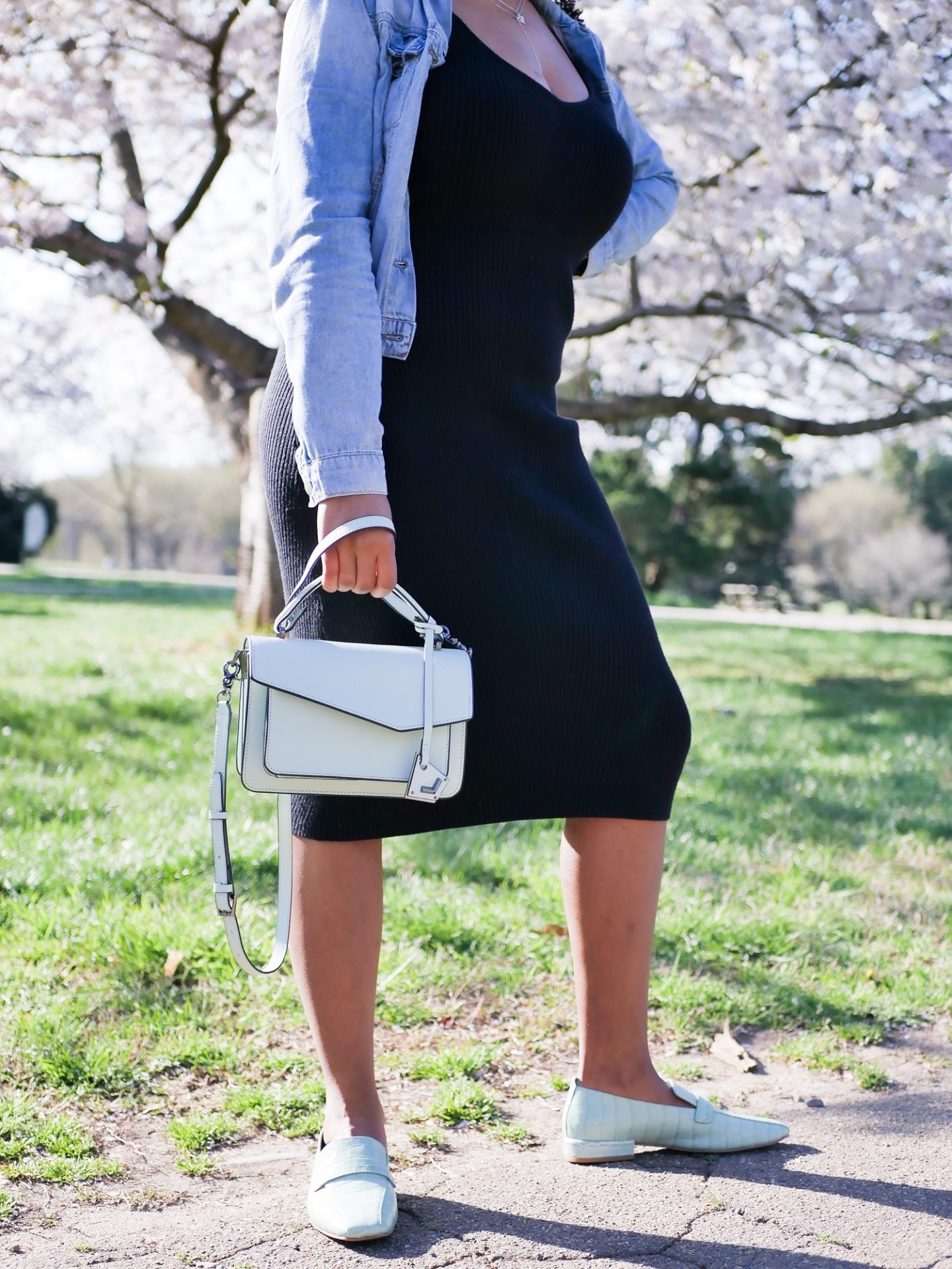 Little Black Dress Sage Green Accessories Fashion Instyleversity