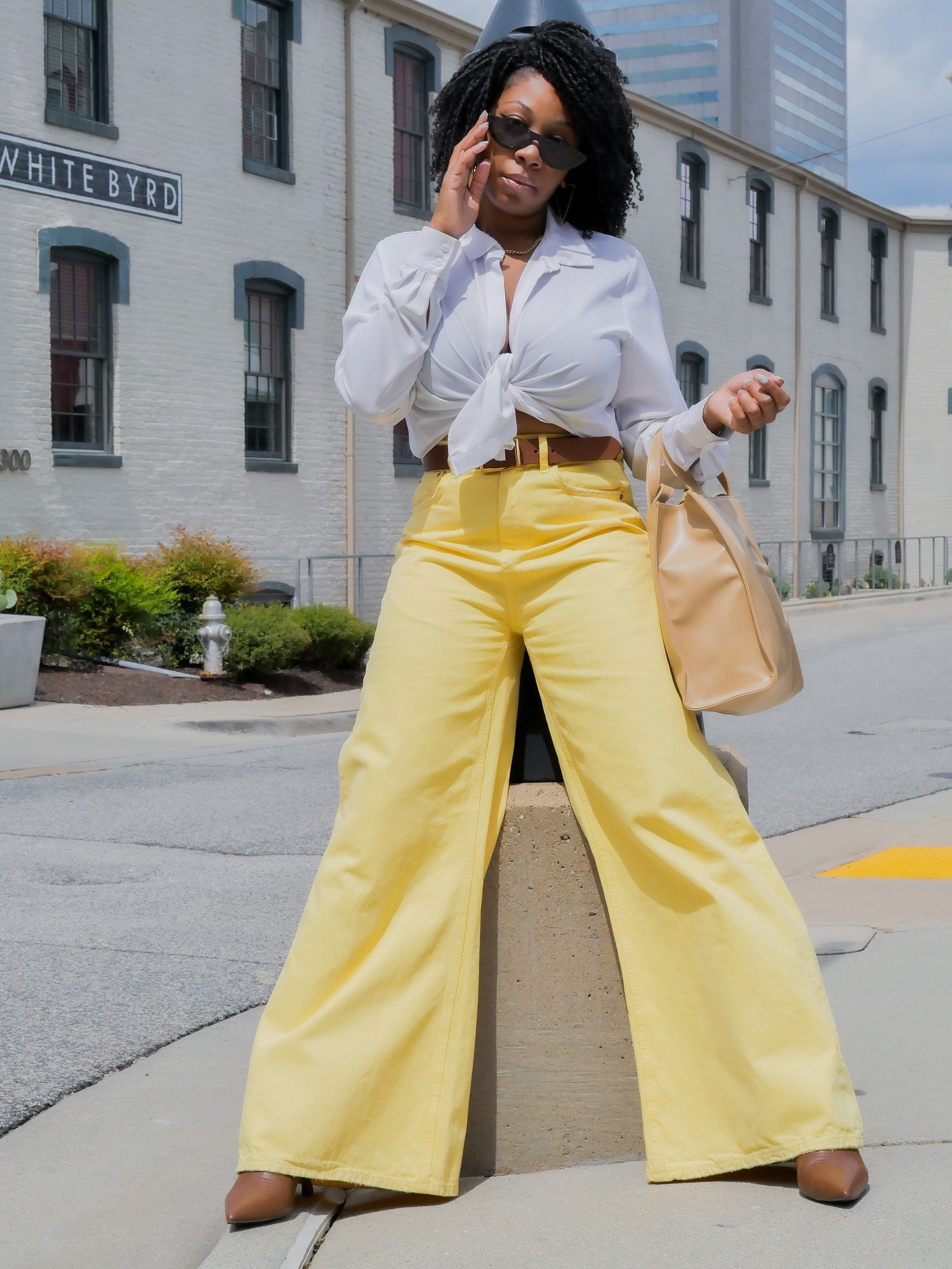 Colorful Wide Leg Jeans & How To Style Them