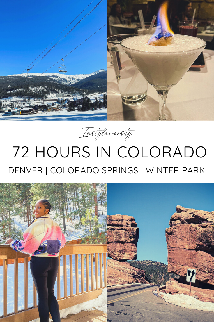 Colorado Winter Weekend Getaway  Itinerary Travel Guide Pinterest Pin 