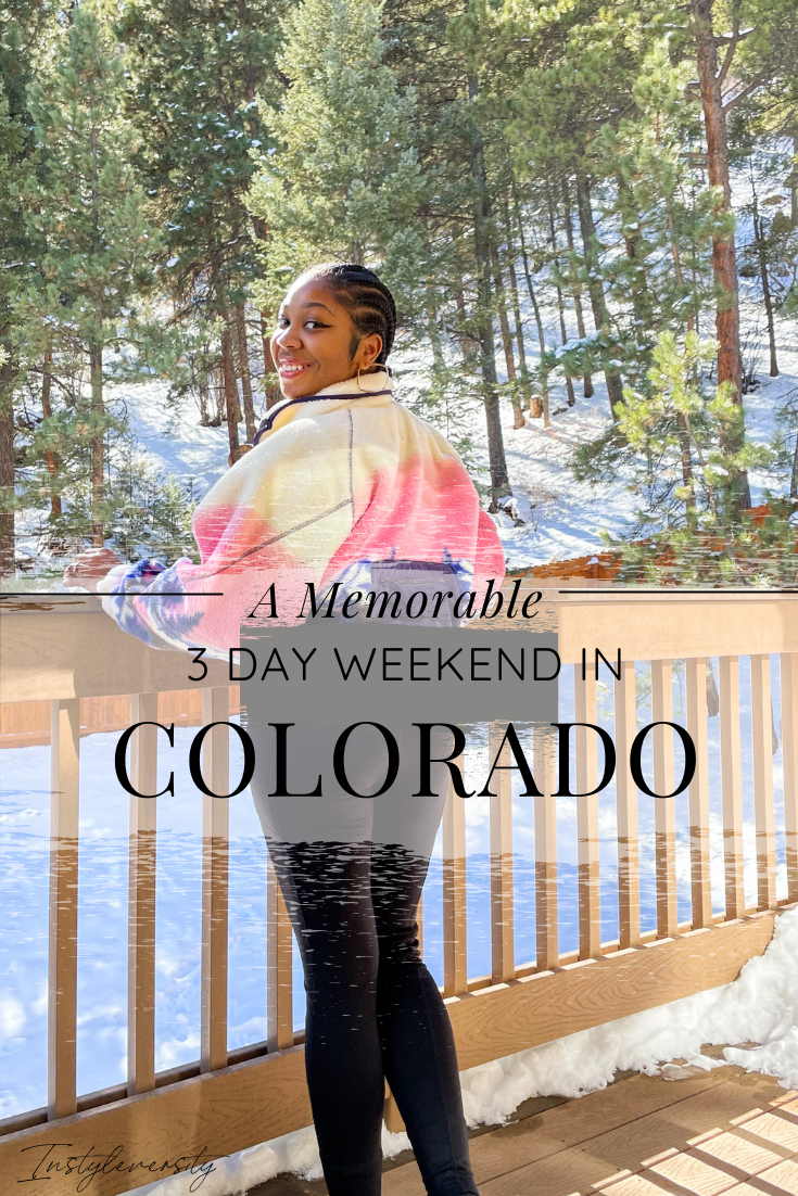 Colorado Winter Weekend Getaway Travel Guide Itinerary Pinterest Pin 