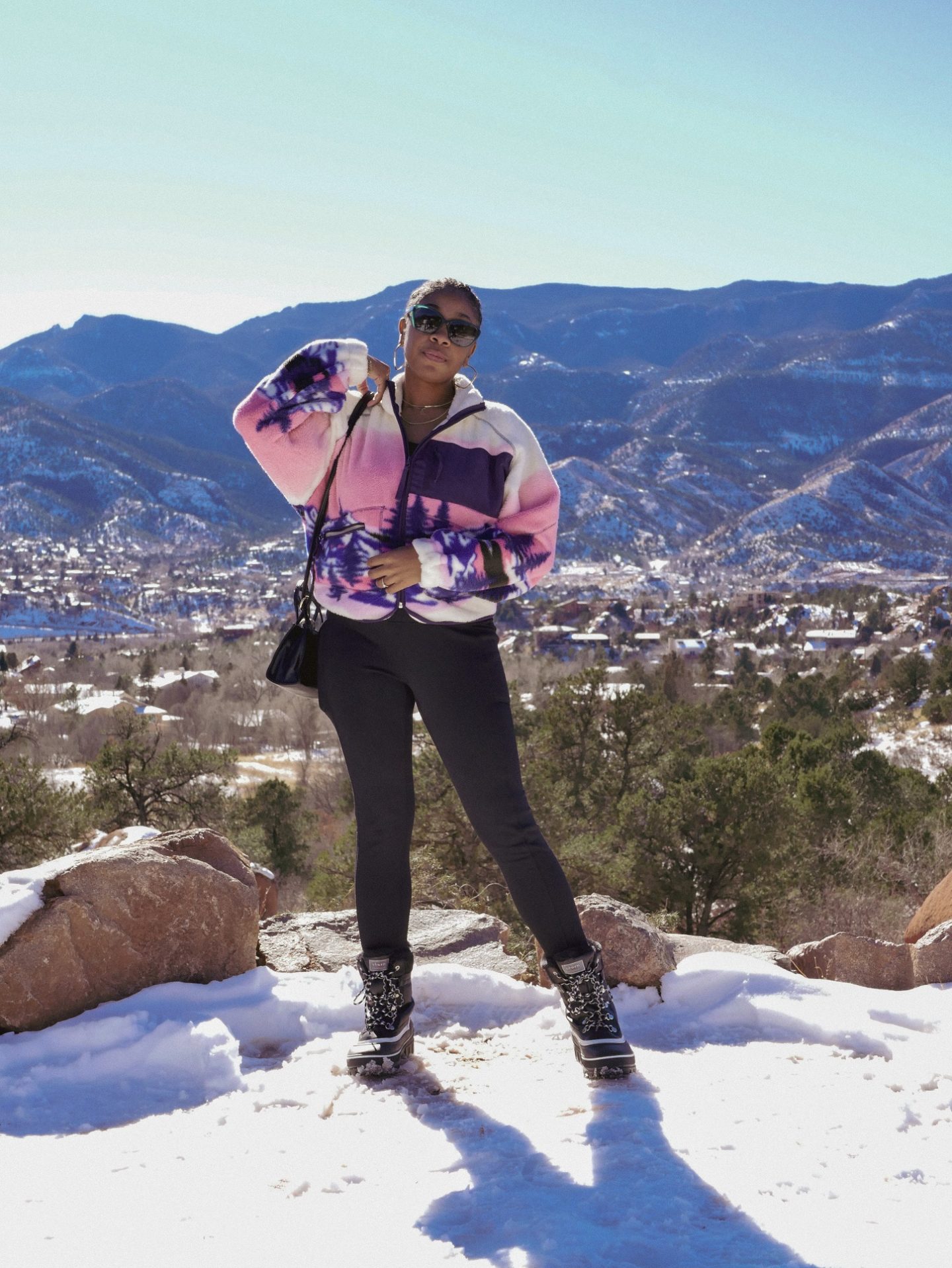 Richmond Blogger at Garden of the Gods during Winter Weekend Getaway in Colorado