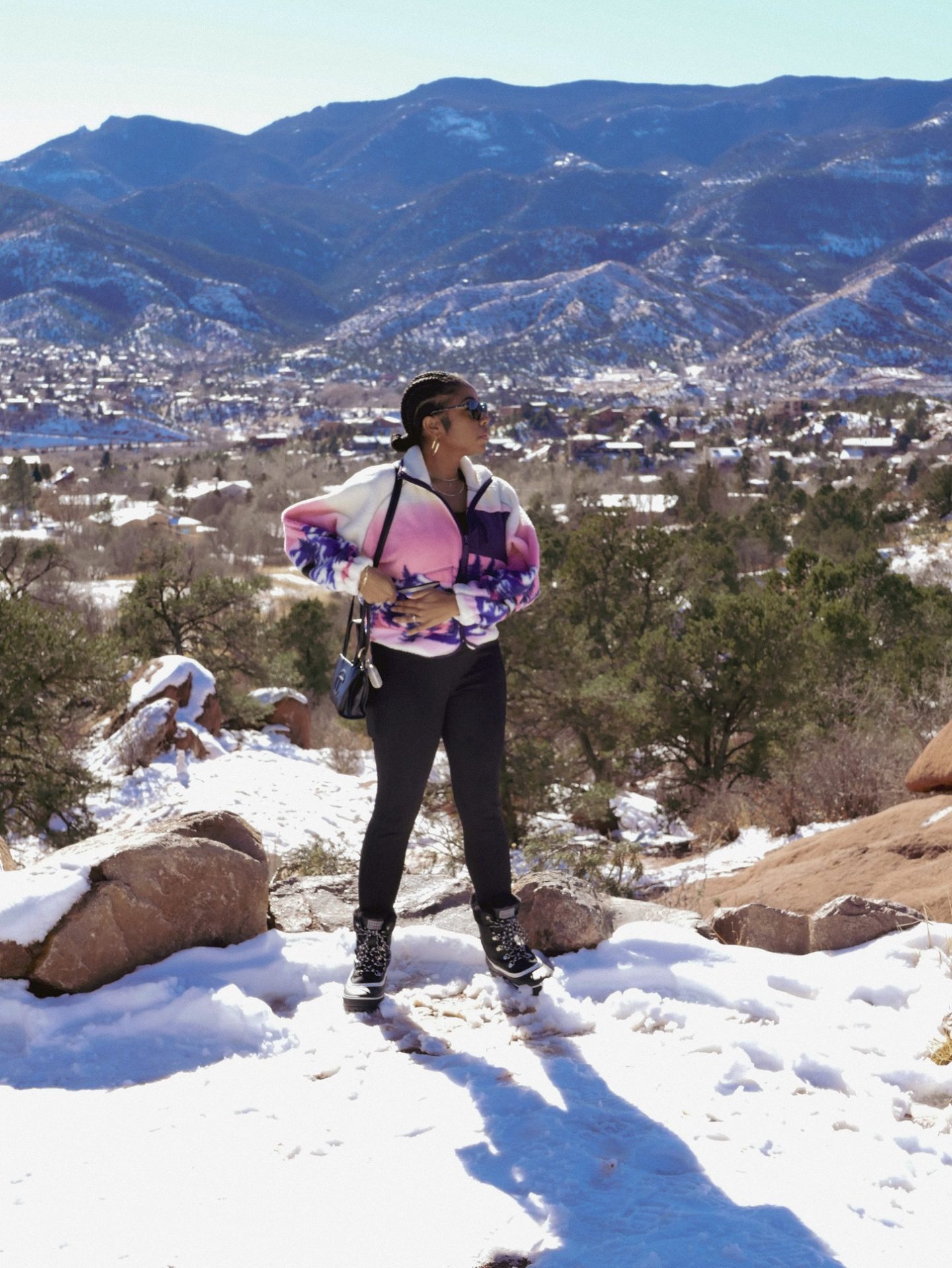 Richmond Blogger at Garden of the Gods during Winter Weekend Getaway in Colorado