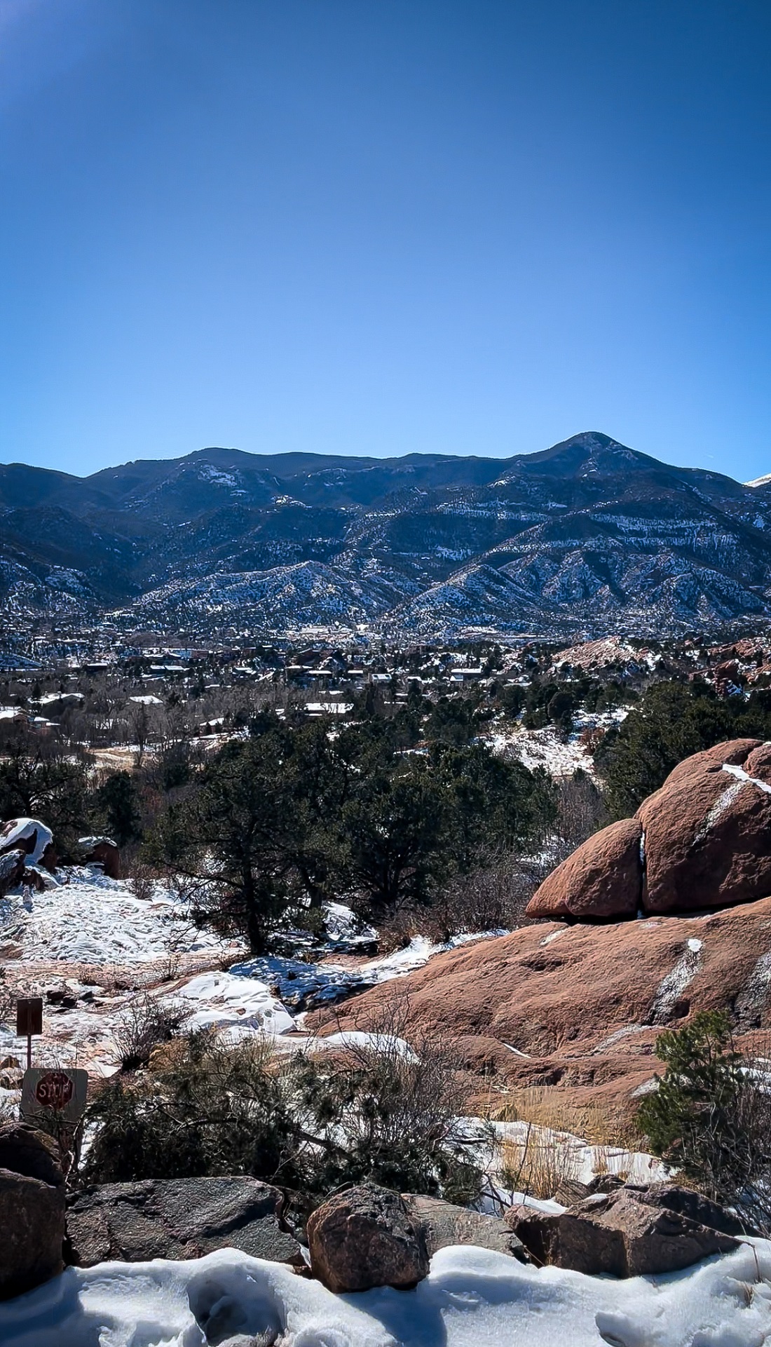 Garden of the Gods View during Winter Weekend Getaway in Colorado