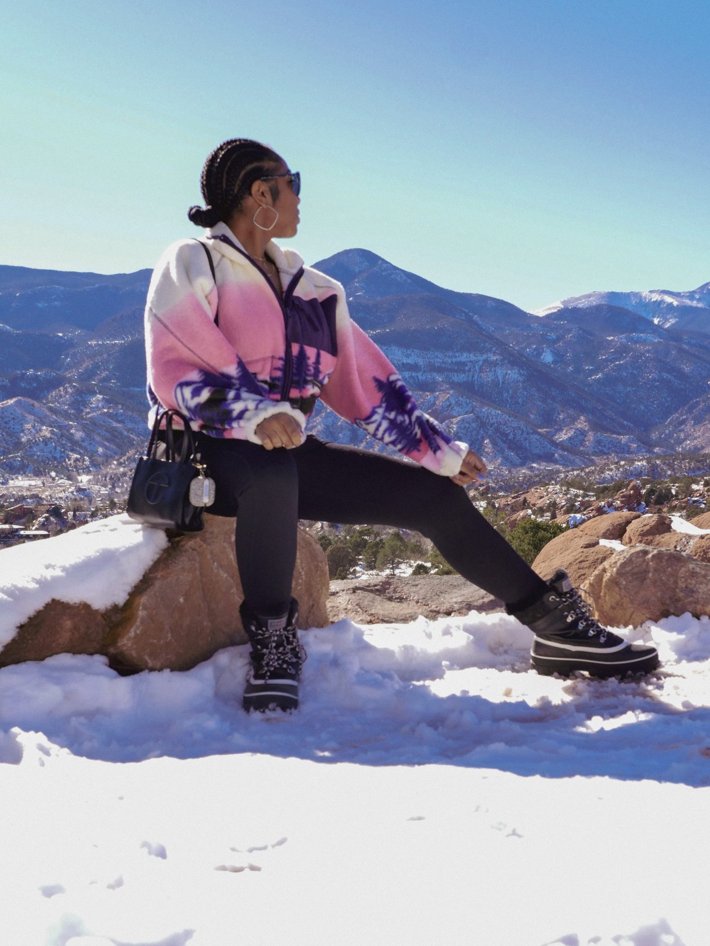 Richmond Blogger at Garden of the Gods during Winter Weekend Getaway in Colorado